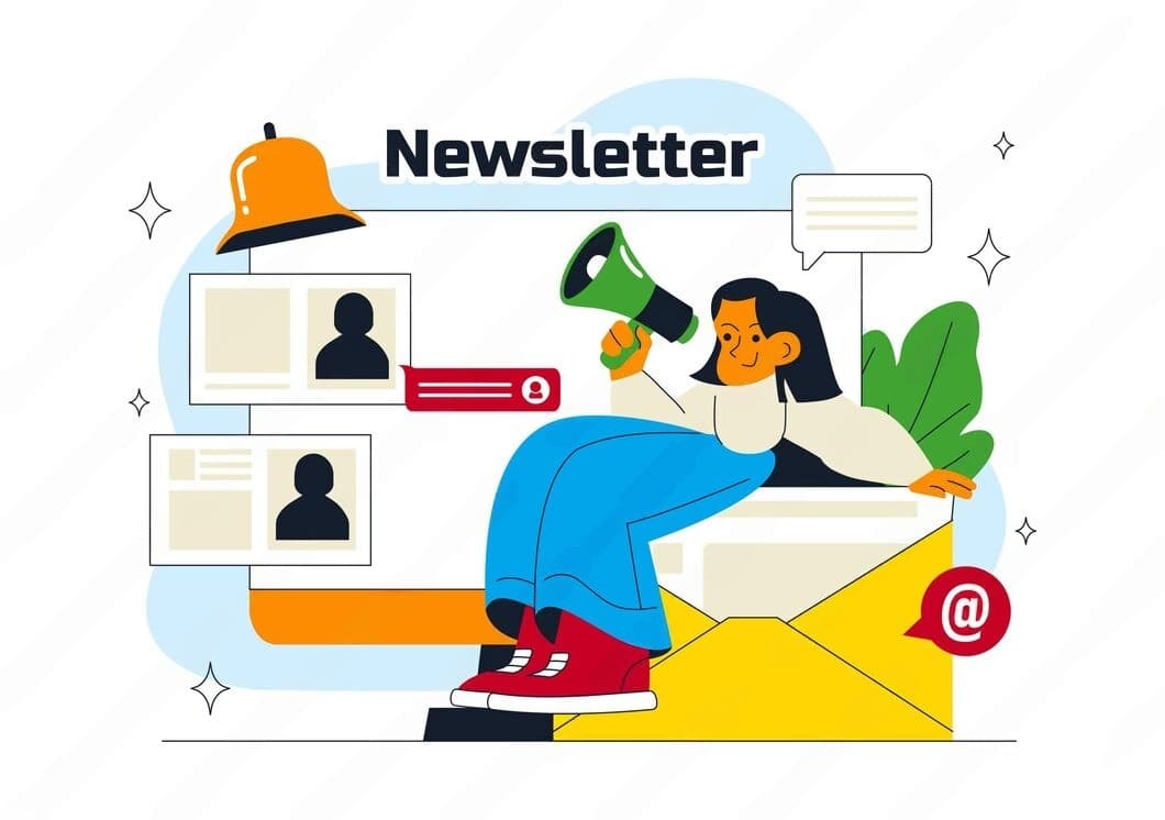 Newsletter subscription illustration